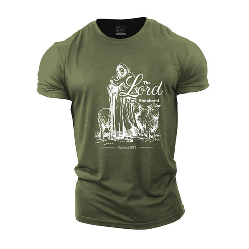 Men's The Lord Is My Shepherd Cotton T-Shirt